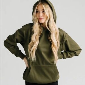 Olive hidden bliss hoodie Zyia